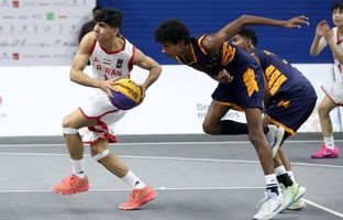 پیروزی تیم ملی بسکتبال 3x3 پسران ایران مقابل سریلانکا