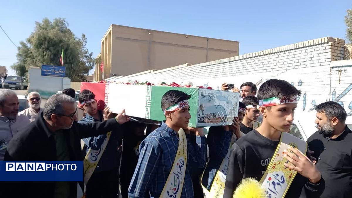 استقبال از شهید گمنام در مدارس ابرکوه