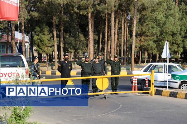 آیین استقبال از پیکرهای مطهر شهدای گمنام در بهشت معصومه(س)