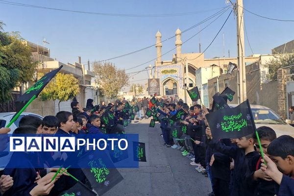 آیین عزاداری نو گلان فاطمی؛ از مسیر مدرسه میثاق تا مسجد امام حسن مجتبی (ع) فشافویه