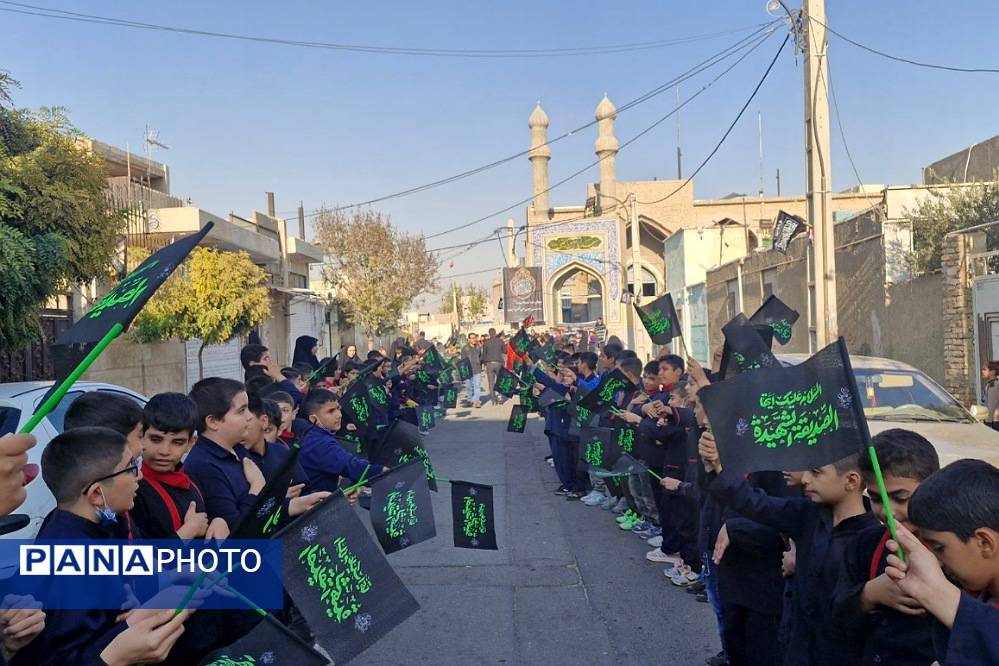 آیین عزاداری نو گلان فاطمی؛ از مسیر مدرسه میثاق تا مسجد امام حسن مجتبی (ع) فشافویه