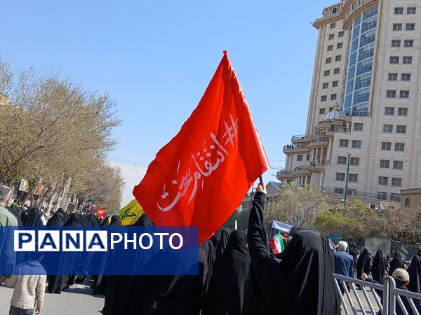 حضور پرشور مردم ولایت مدار مشهدی در راهپیمایی روز قدس