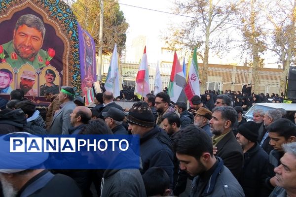 استقبال از شهدای گمنام در شهرستان بجنورد 