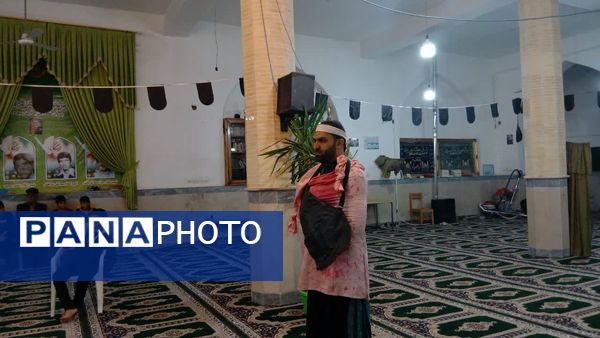 مراسم تعزیه خوانی شهادت حضرت عباس(ع) توسط ذاکرین دهستان شوراب صغیر