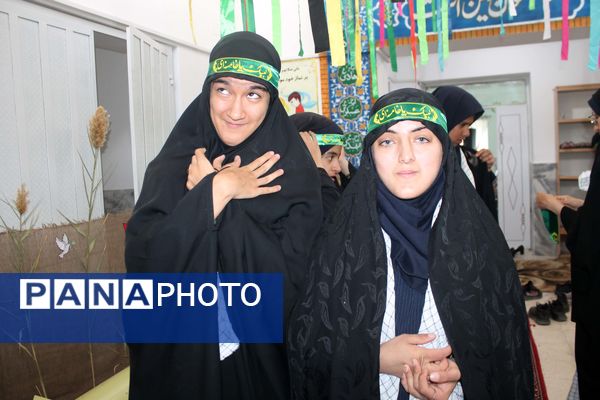 نواختن زنگ ایثار، شهادت و نماز در آموزشگاه ولایت شهرستان فریمان