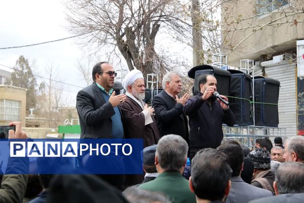 دعای ندبه و راهپیمایی پرشور مردم اسدآباد