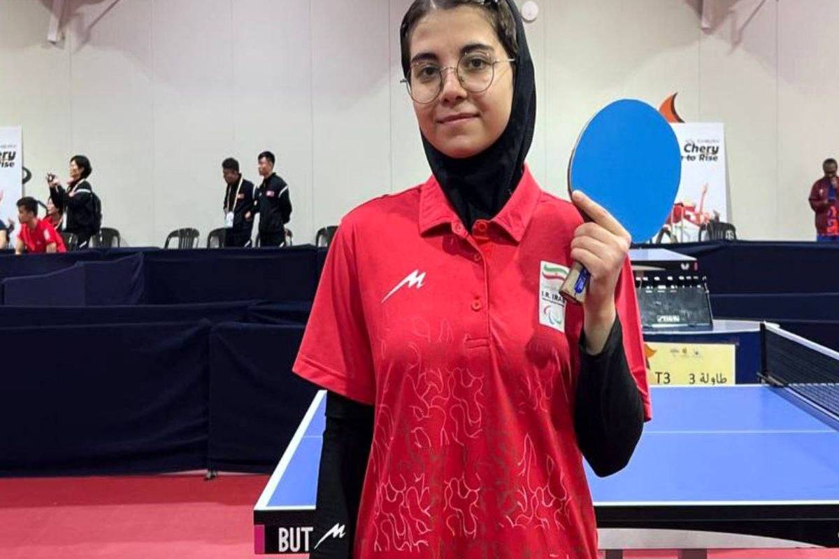 ضرب طلای پاراتنیس‌ روی‌میز توسط دختر پینگ‌پنگ‌باز ایران/طلای آسیا در دست نجاتی