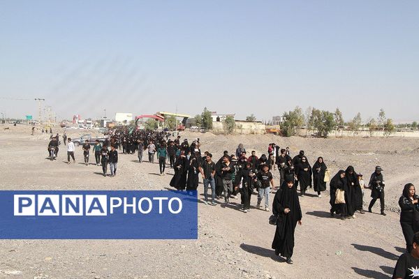 پیاده‌روی جاماندگان اربعین حسینی شهرستان بم 