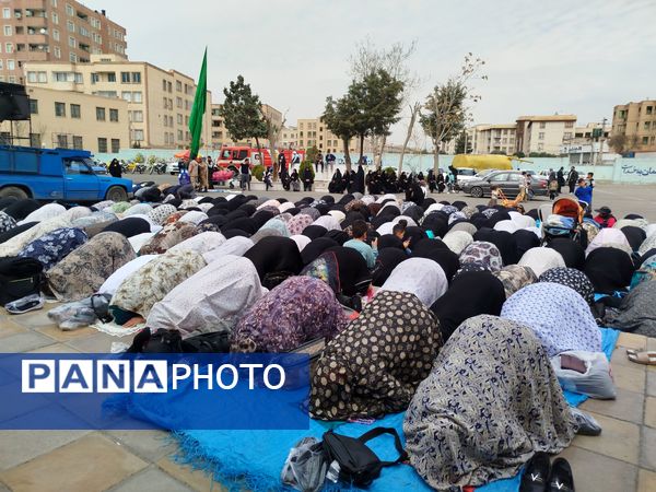 مردم ملارد در حمایت از آرمان‌های فلسطین به خیابان‌ها آمدند 