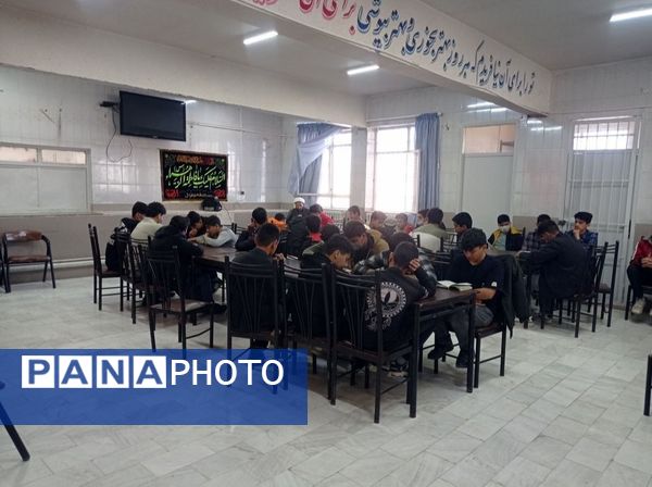 مراسم سوگواری به مناسبت دهه فاطمیه در مدرسه  علامه طبابایی سرهنگ