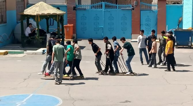 برگزاری یک روز پرانرژی با بازی تاما در دبیرستان استعدادهای درخشان علامه‌ حلی ملارد