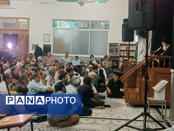 مراسم نخستین سالگرد شهادت شهدای خدمت در مسجد الهادی نیشابور 