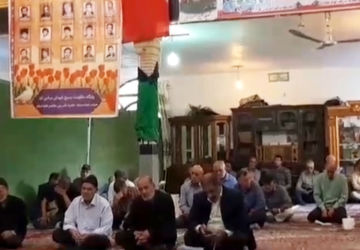 حضور پرشور مردم در مراسم دعای ندبه مسجد قمر بنی هاشم شهرک جانبازان شازند