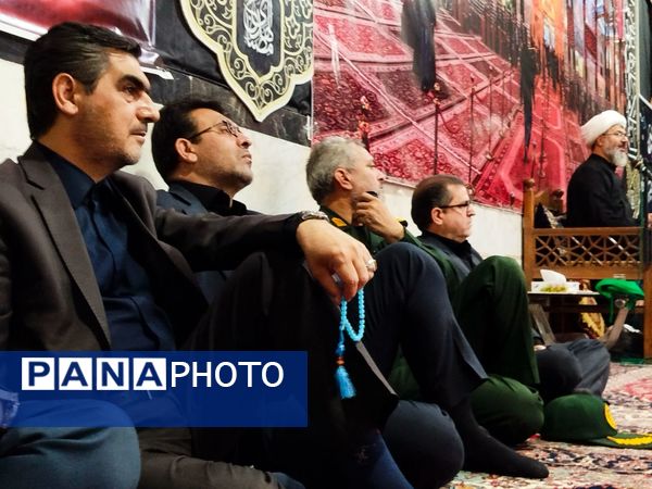 حضور پرشور مسئولان کاشمر در مراسم عزاداری شب سوم محرم روستای قلعه بالا
