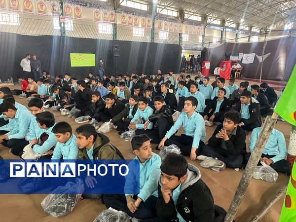 حضور پرشور دانش‌آموزان مدارس خاتم در رزمایش اقتدار بسیجیان
