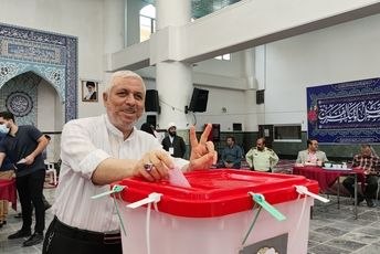 حضور پرشور مردم شهرستان شهریار برای بار دوم پای صندوق‌های رأی