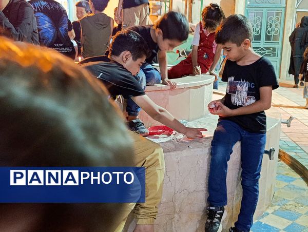 مراسم شام غریبان شهدای دشت کربلا در مسجد صاحب الزمان آشخانه 