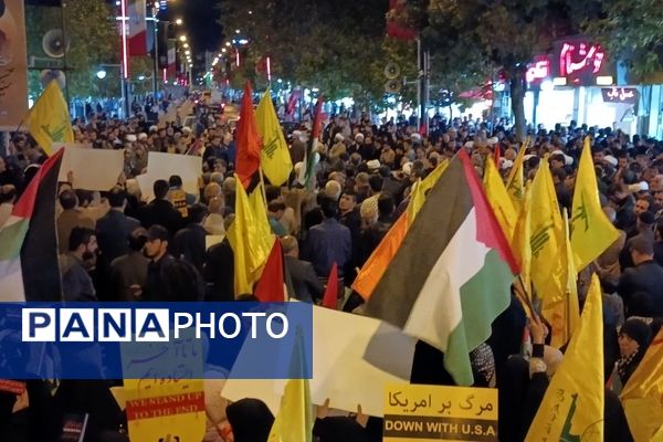 تجمع کودکان و نوجوانان زنجانی در محکومیت جنایات رژیم صهیونیستی 