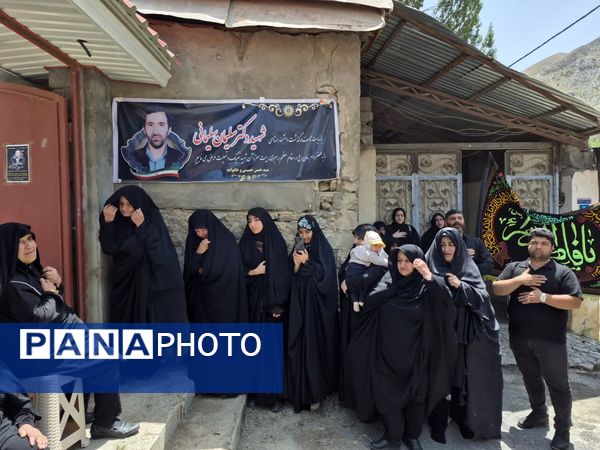 میزبانی خانواده شهید سلیمان سلیمانی از هیات فاطمیون بلده