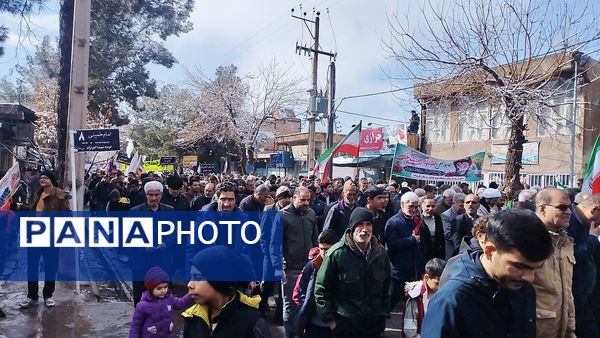 راهپیمایی یوم الله ۲۲ بهمن ماه در شهرستان خلیل‌آباد