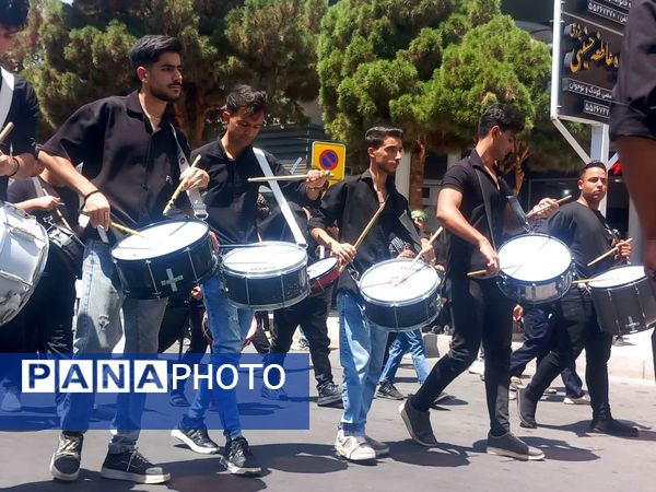 عزاداری هیأت های کاشمر در روز هفتم ماه محرم