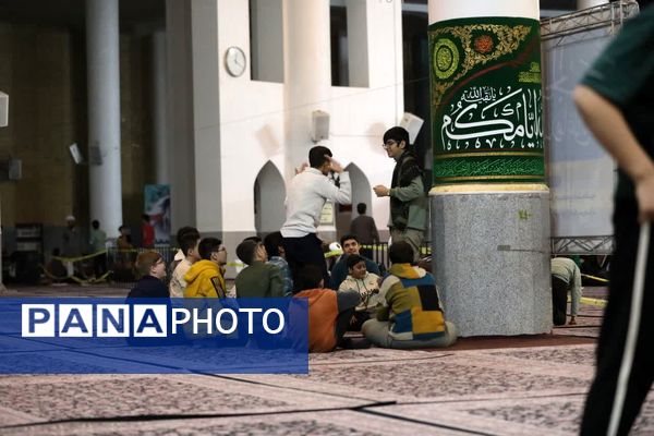 مراسم اعتکاف دانش آموزی در مسجد اعظم و مصلای قدس قم