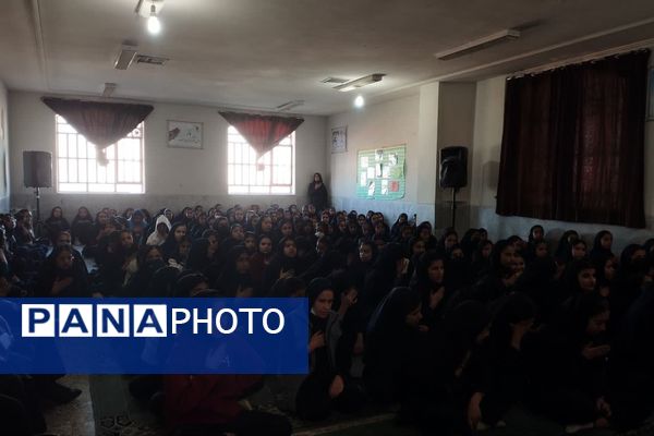 مراسم شهادت حضرت زهرا (س) و عزاداری در دبیرستان طالقانی 