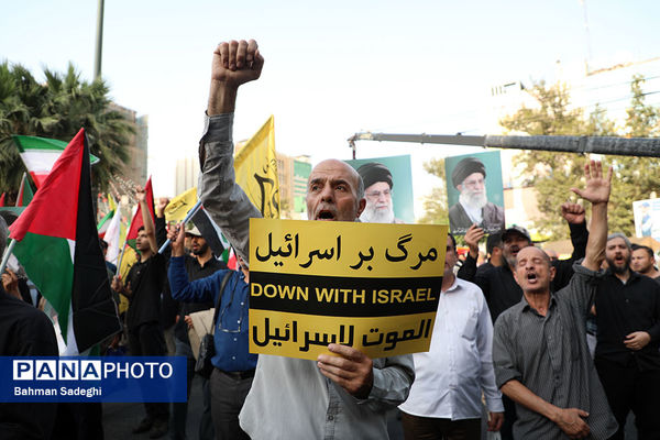 تجمع مردم تهران در محکومیت ترور «اسماعیل هنیه»
