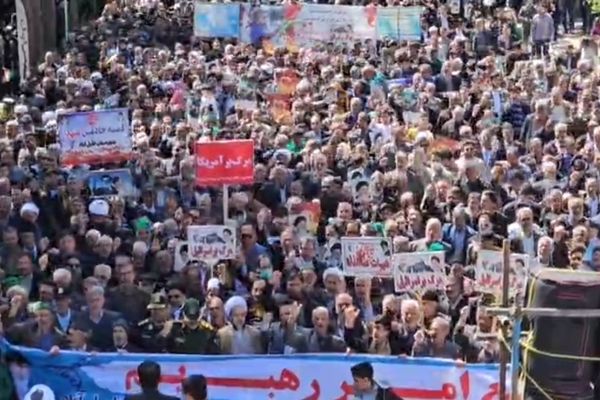راهپیمایی باشکوه روز جهانی قدس در شهرستان خلیل‌آباد
