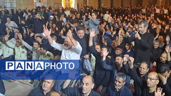 مراسم وداع با شهید امنیت هادی میرآبادی در مسجد جامع شهرستان نیشابور 