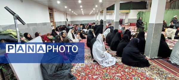 حضور ۷٠ دانش‌آموز  معتکف در مسجد امام رضا(ع)، رضا آباد شرقی شیروان