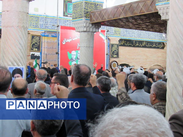 مراسم گرامیداشت شهدای اقتدار ایران اسلامی با حضور پرشور مردم و مسئولان در سنندج