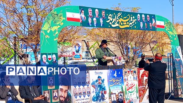 نمایش اقتدار بسیج در شهرستان خلیل آباد