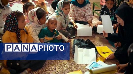 اردوی جهادی کاروان نشاط و تربیت در روستای قوچ پلنگ شهرستان کاشمر