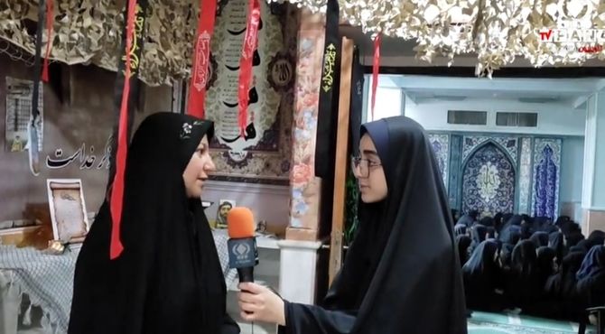 اجرای سوگواره فاطمی و بزرگداشت شهدا در دبیرستان حضرت فاطمه(س)