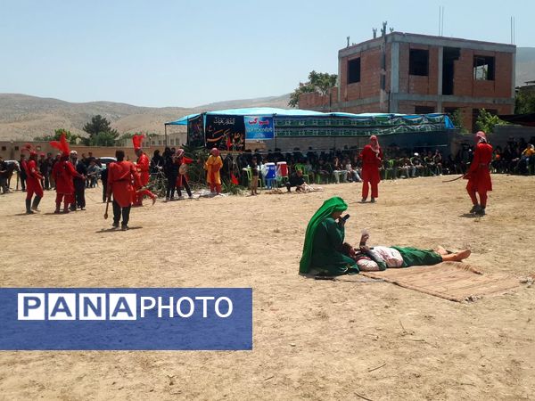 آیین شبیه خوانی عاشورا در روستای مهمانک