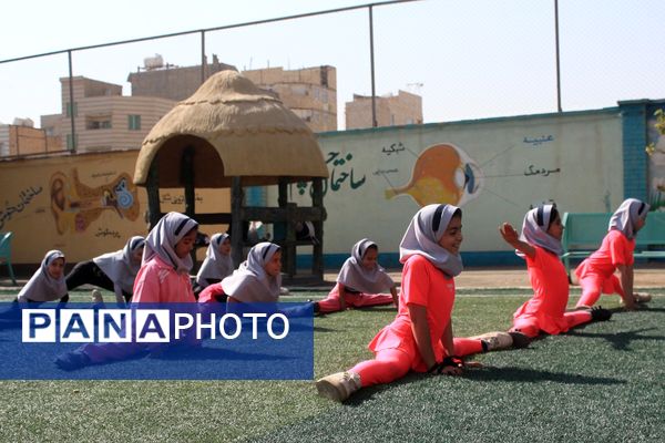 برگزاری المپیاد ورزشی درون مدرسه‌ای در بهارستان‌دو