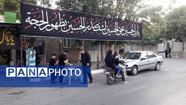 خدمت‌رسانی موکب ریحانه الحسین شهرستان شازند