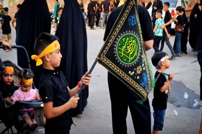 دسته عزای احلی من العسل در کاشان