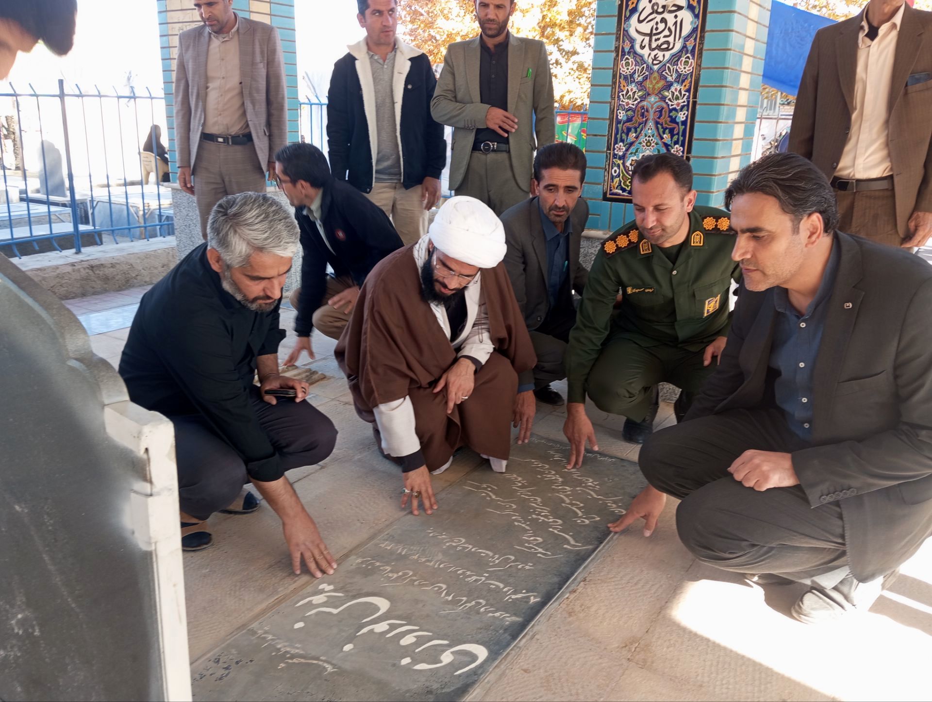 گرامیداشت ایام فاطمیه در گلزار شهدای ششبهره 