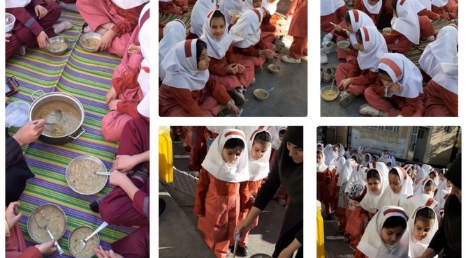 سوگواره‌ فاطمی در مدرسه بهار کوهدشت