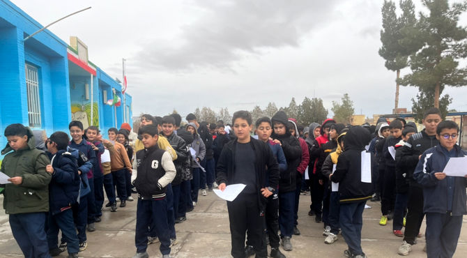 روایت پانا از اجرای طرح ماها در آموزشگاه شهید محمد منتظر قائم 