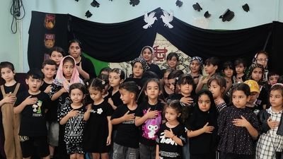 عزاداری کودکانه، برای دختر ۳ ساله امام حسین 