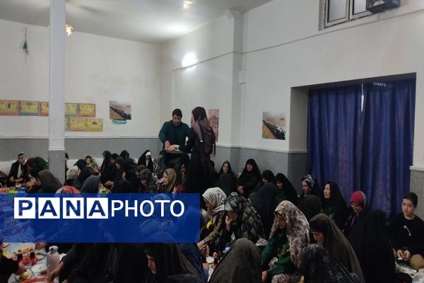 سفره ماه مهمانی خدا در مسجد جامع شهر بار