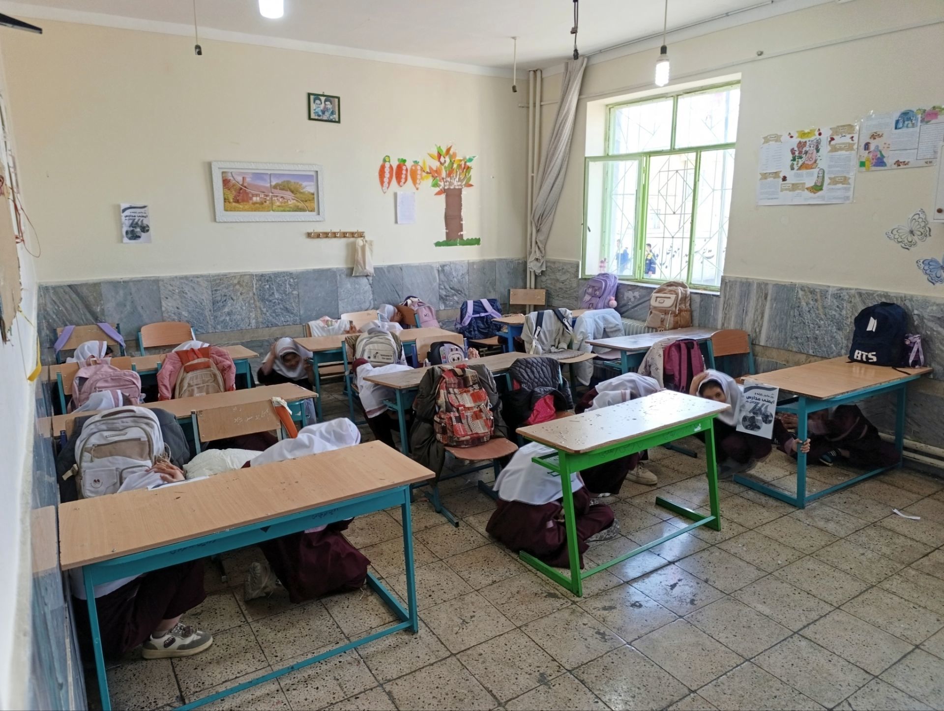 بیست و هفتمین مانور سراسری زلزله در مدارس شهرستان چوار