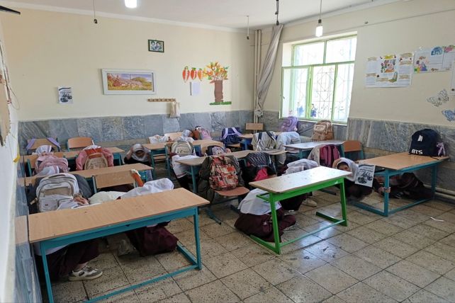 بیست و هفتمین مانور سراسری زلزله در مدارس شهرستان چوار