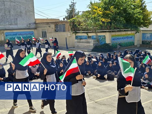 افتتاحیه مراسم المپیاد ورزشی درون مدرسهای در دبیرستان دخترانه خوارزمی ملایر