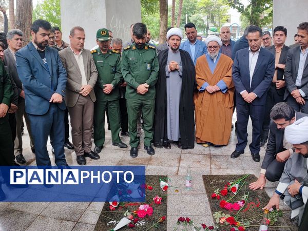 غبارروبی و عطر افشانی مزار شهدا در سملقان