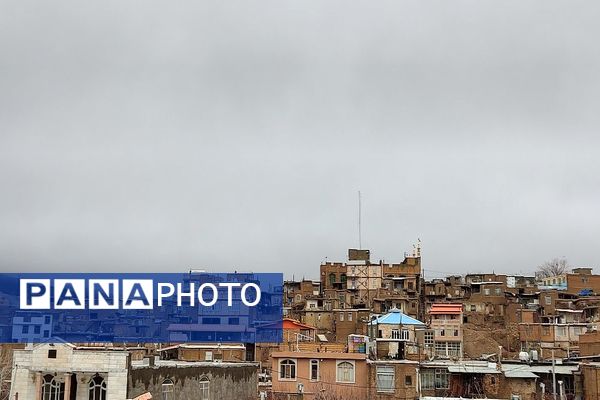 حال هوای شهر زیبای بار بعد از اولین بارش باران زمستانی