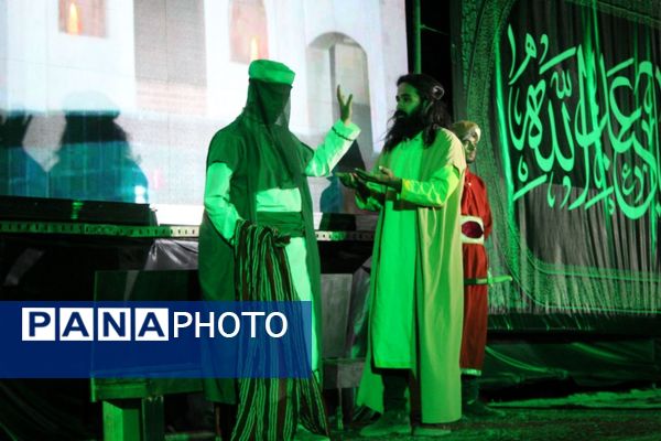 تئاتر دلدادگی در سلسله الذهب نیشابور در شب تاسوعای حسینی 